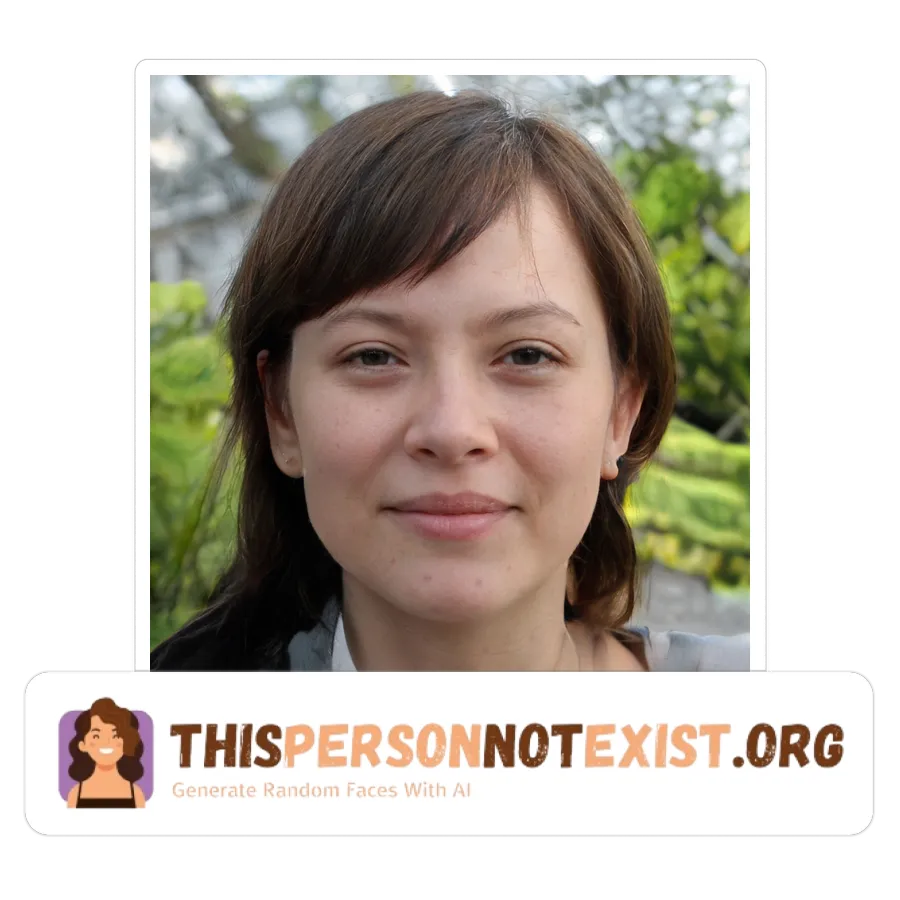 Free AI Face Generator Result from thispersonnotexist.org By Emily Wells on 14:47, Friday, 13 Sep, 2024